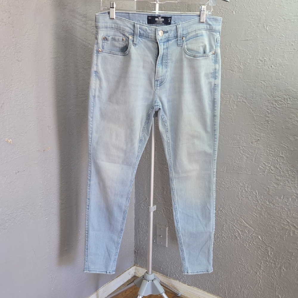 ^Hollister Light Blue Super Skinny Jeans Classic Neutral